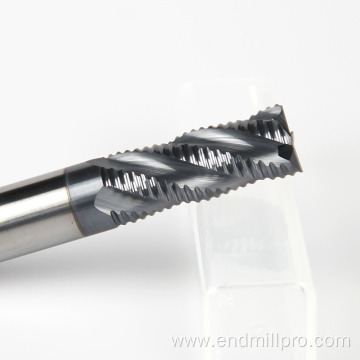 Solid Carbide 4Flutes Roughing End Mill For Steel